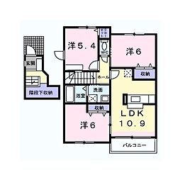 クレール・メゾンA 3LDKの間取図画像