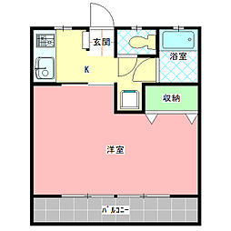和光コーポ 2Kの間取図画像