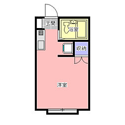 プレアージュ2 ワンルームの間取図画像