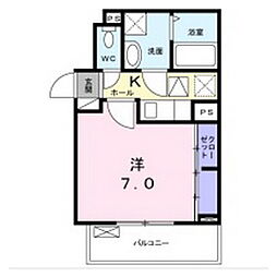 ユーアンドミーレジデンス東赤塚 1Kの間取図画像