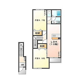 シーマグランデ 2LDKの間取図画像
