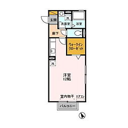 FOREAST自由が丘 ワンルームの間取図画像