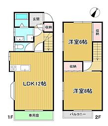 テラスハウス湧川 2LDKの間取図画像