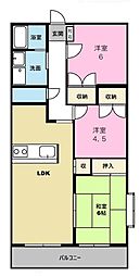 ラーナ・ドーロ 3LDKの間取図画像