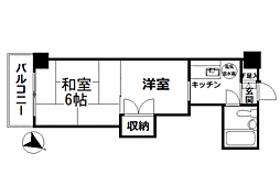 マンション南熱海 2Kの間取図画像