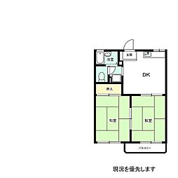 セイワハイツB 2DKの間取図画像