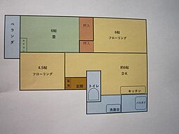 フレグランス村松 3DKの間取図画像
