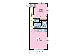Lakeforest 1LDKの間取図画像