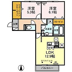 物件の間取り