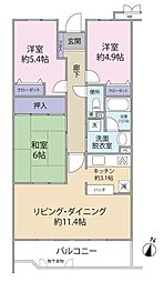 間取図画像 3LDK