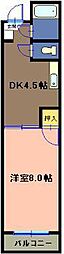 永代橋マンション 1DKの間取図画像