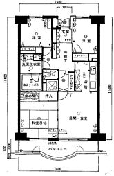 プランシェ沼津高島町 3LDKの間取図画像