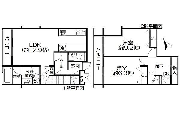 間取りを拡大表示