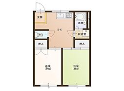間取図画像 2DK