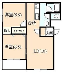 間取図画像 2LDK