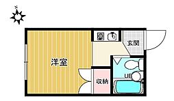 ビラ・デ・タカザワ ワンルームの間取図画像