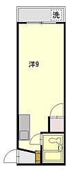 木内ハイツ 1Kの間取図画像
