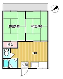 間取図画像 2DK