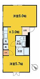 静岡鉄道静岡清水線 音羽町駅 徒歩2分の賃貸マンション 3階1LDKの間取り