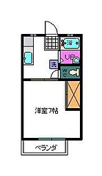 サンシティ山田 1Kの間取図画像