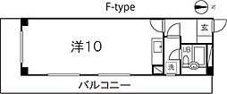 ユニゾン常盤 ワンルームの間取図画像