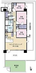 一条レジデンス西伊場 3LDKの間取図画像
