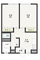 2DK部屋間取...