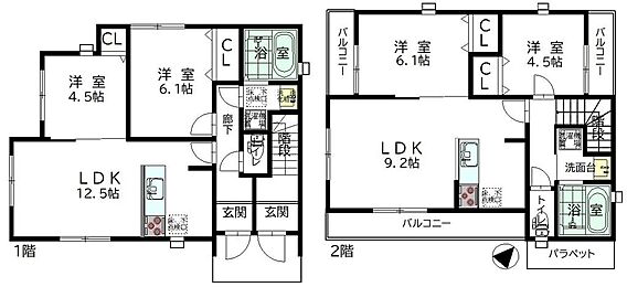 1階2ＬＤＫ+...