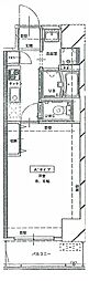 エローラ藤枝 ワンルームの間取図画像