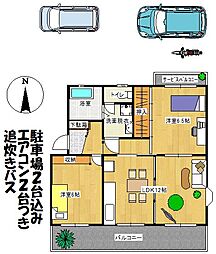 エスポワール中島 2LDKの間取図画像