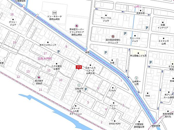 地図を拡大表示