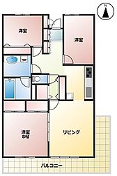 間取図画像 3LDK