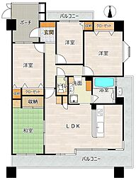 クイーンズタウン今泉 4LDKの間取図画像