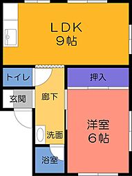 間取図画像 1LDK