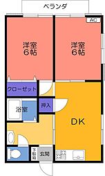 間取図画像 2DK