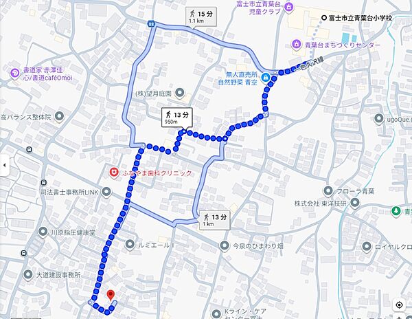 地図を拡大表示