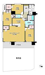 エンブルヒルズ駿河台 3LDKの間取図画像