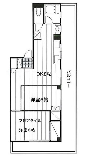 小間屋ビル 302｜東京都練馬区栄町(賃貸マンション2DK・3階・45.40㎡)の写真 その2