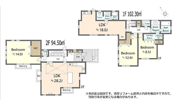 間取りを拡大表示
