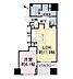 間取り：8階部分　北東向き　1LDK　44.66？