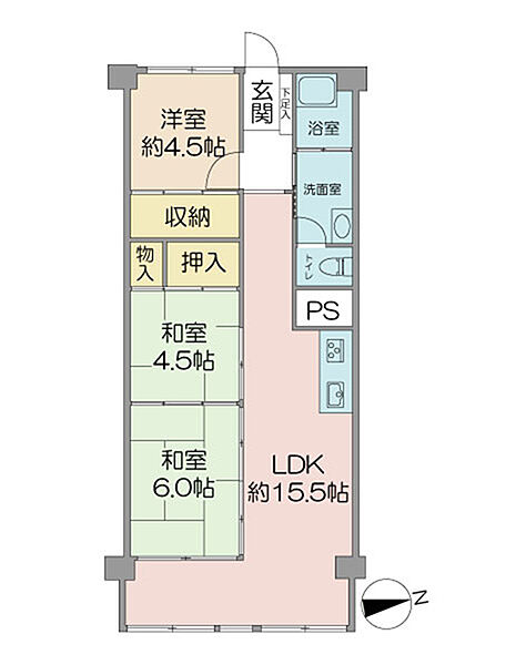 間取りを拡大表示