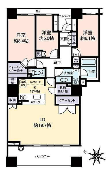 間取りを拡大表示