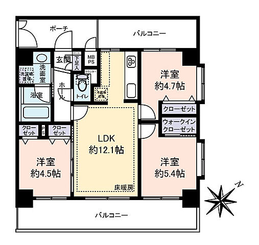 間取り アルファホームズ浅草 3階/-