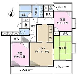 アネックス浦和南 3LDKの間取図画像