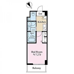 クレストハウス小石川 1Kの間取図画像