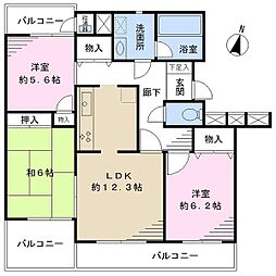アネックス浦和南 3LDKの間取図画像