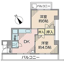間取図画像 2DK