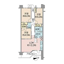 間取図画像 3LDK