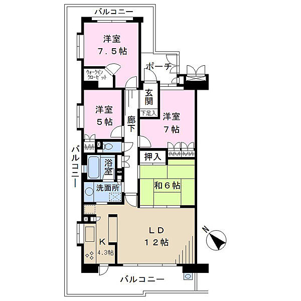 間取りを拡大表示