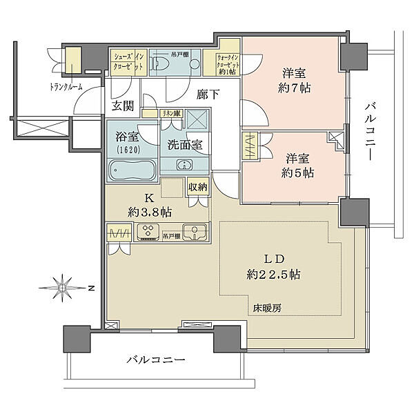 間取りを拡大表示